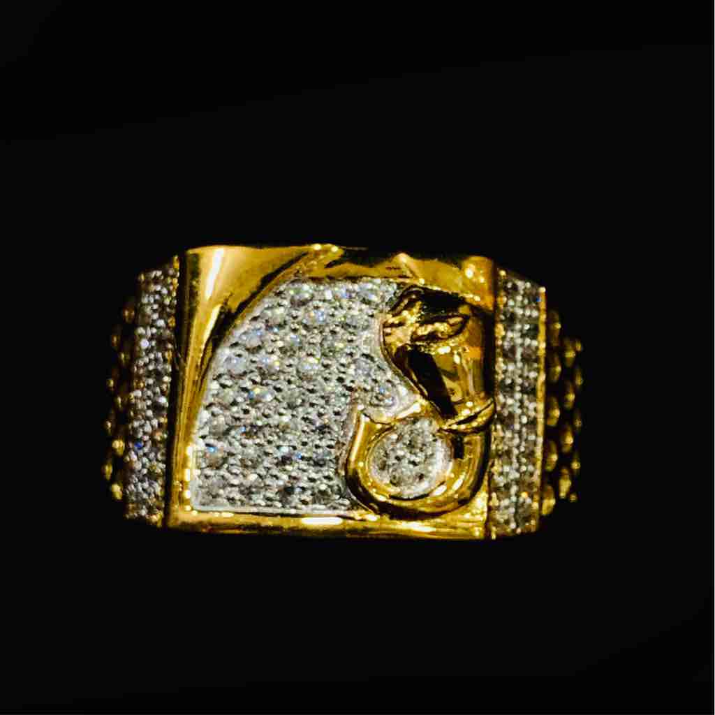 916 Gold Traditional Design Gents Ring