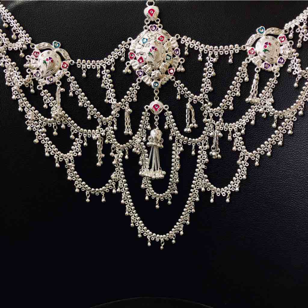 Colorful Shilpa Silver Kandora