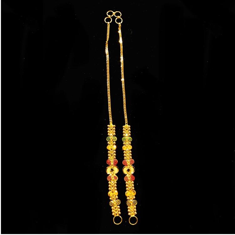 916 Gold Fancy Earchain