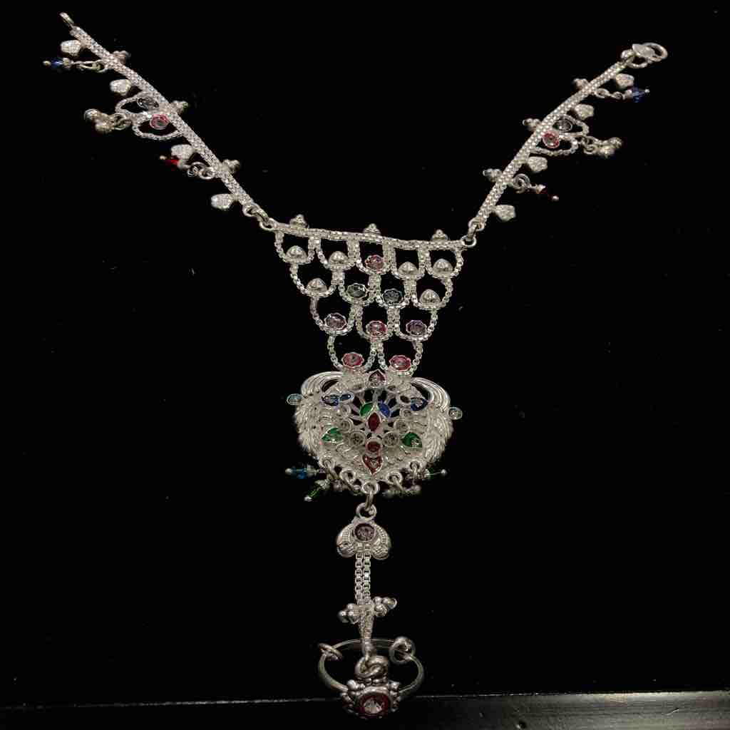 925 Sterling Silver Designer Anklet With Ring