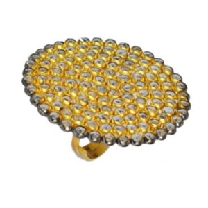 Silver Studded Cocktail Ring