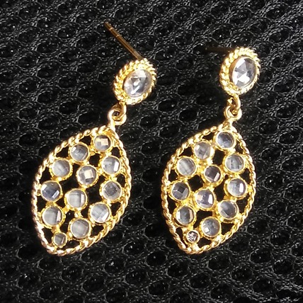 Trendy Silver Sterling Ladies Earrings