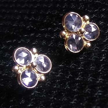Classic Studded Silver Earrings