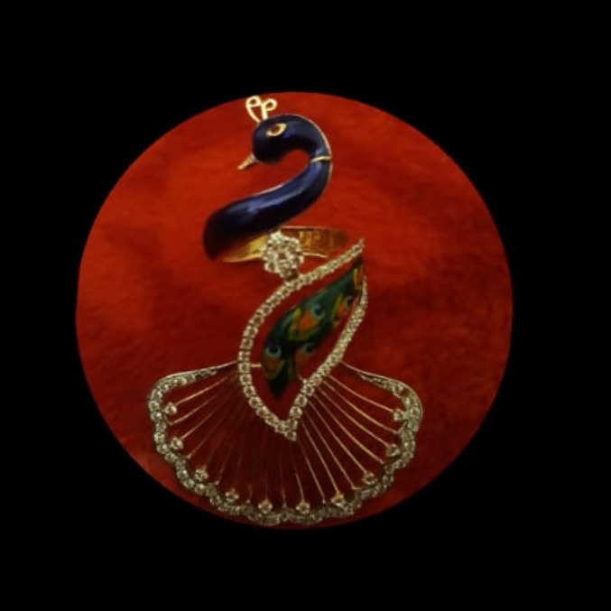 Attractive Peacock Shaped CAD Design Pendant