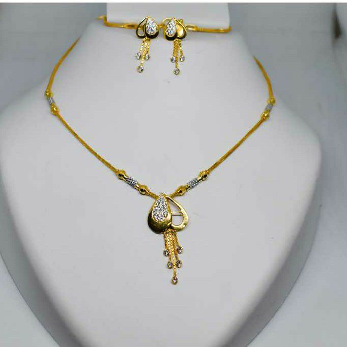 916 fancy chain set With earings