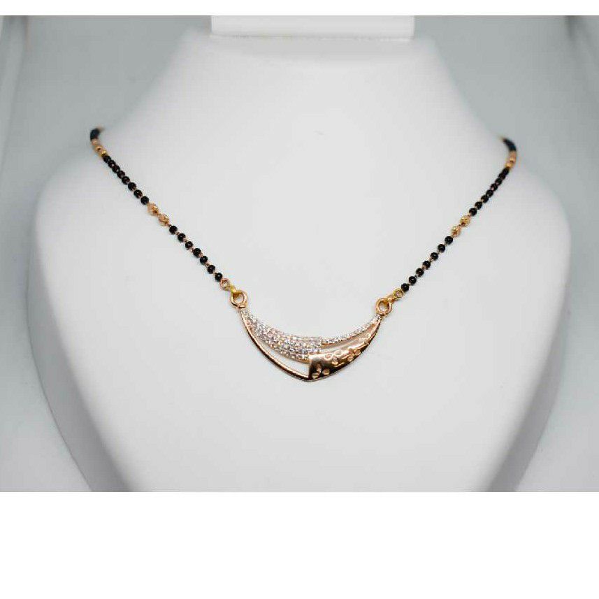 18c rose gold mangalsutra