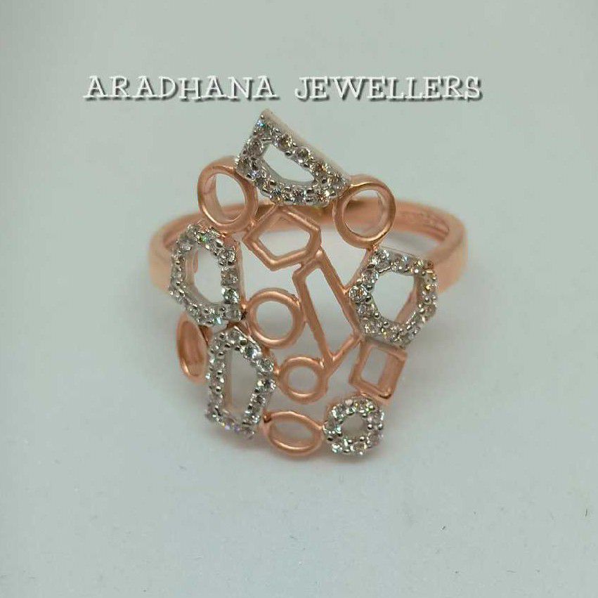18KT Rose Gold Ladies Modern Wedding Ring