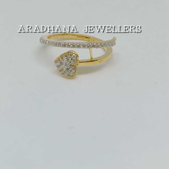 18KT Rose Gold Heart Shape Ladies Ring