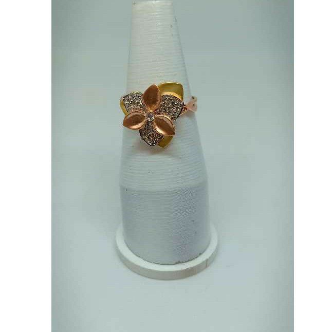 18KT Tri Coloured Rose Gold Ladies Ring