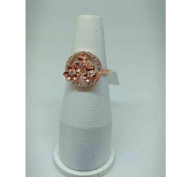 18KT Rose Gold Flower Shaped Ring