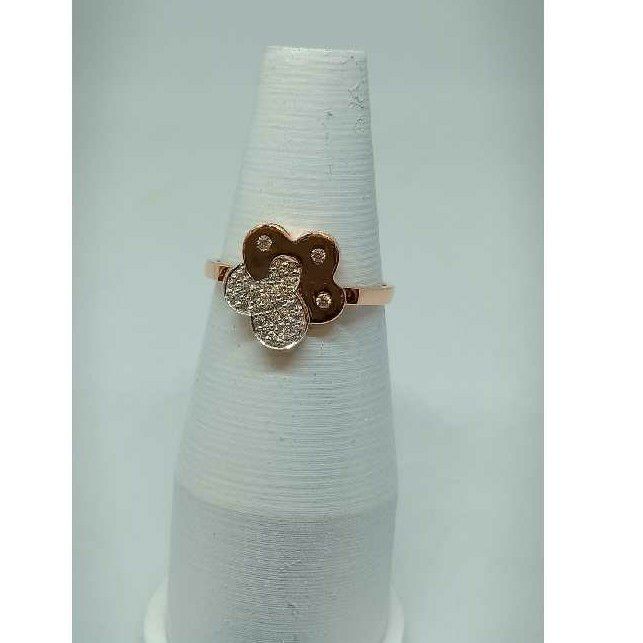 18Kt Attractive Rose Gold Ladies Ring