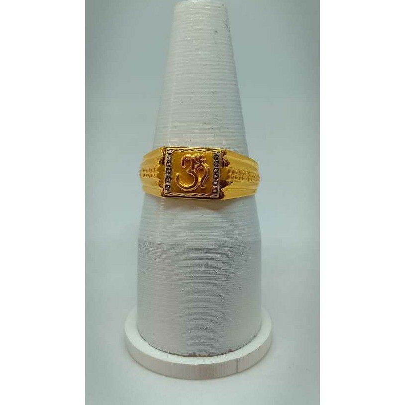 916 Gold Casual Wear Gents Ring