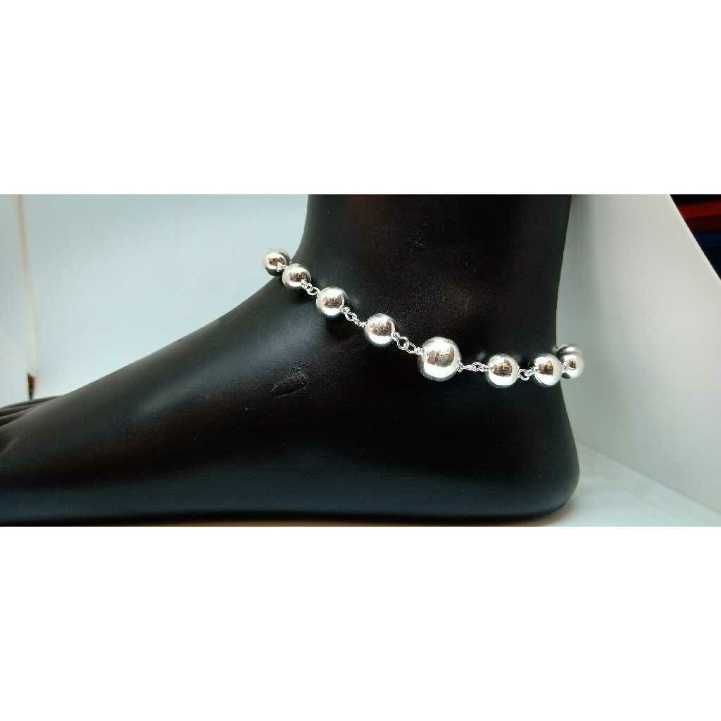 Silver Beads Style Payal