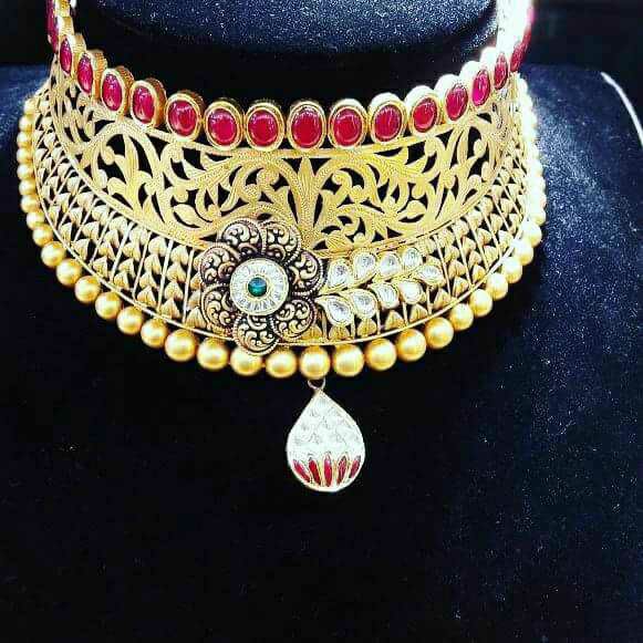 916 Bridal Antique Chokar Set