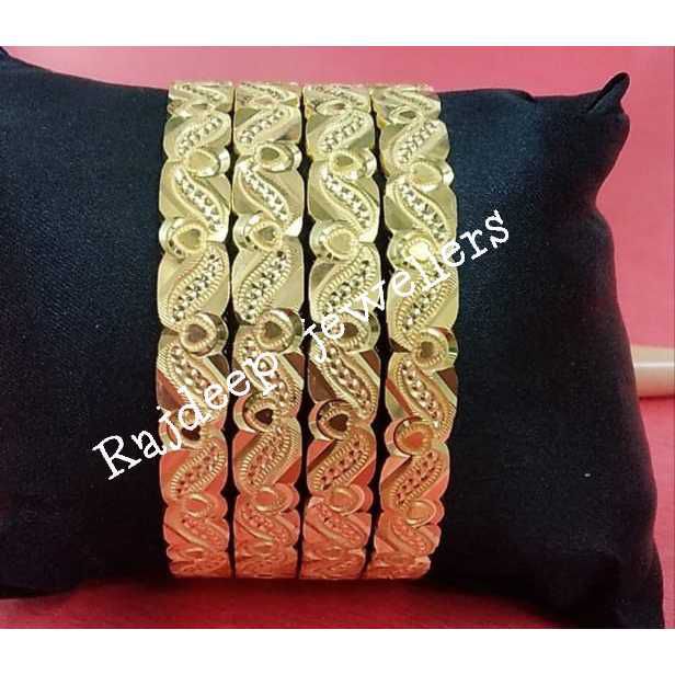 916 Gold Fancy Bangles