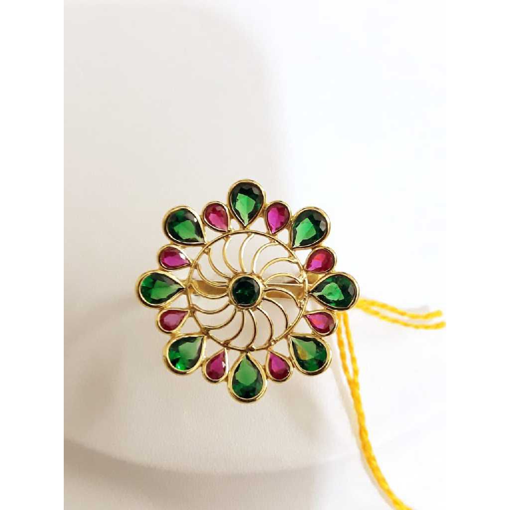 Gold Rajwadi Style Ring