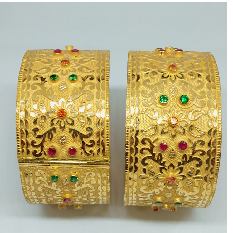 916 Gold Antique Rajwadi Kada