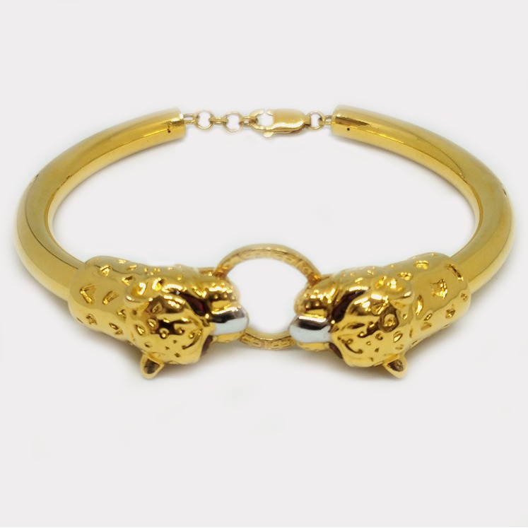 916 Gold Lion Shape Gents Bracelet