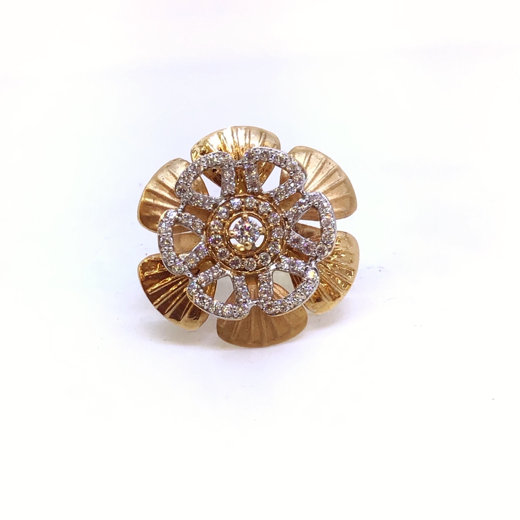 FANCY ROSEGOLD LADIES RING