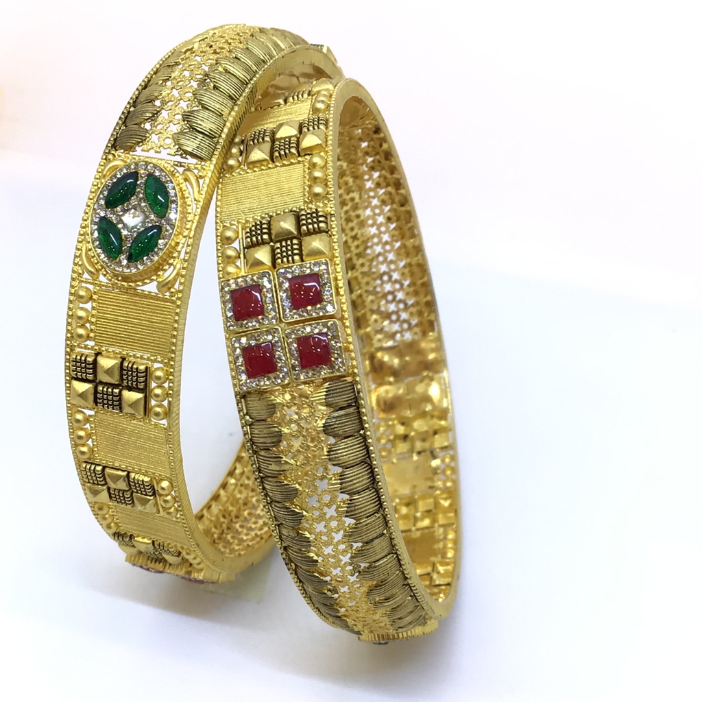 22K Gold Antique Kada - Image 2