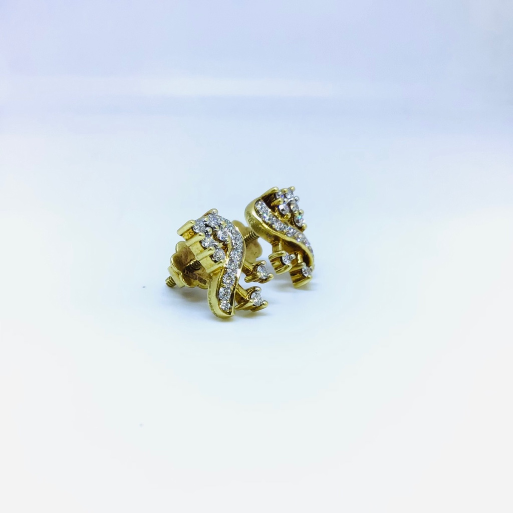 DESIGNED REAL DIAMOND FANCY EARRINGS - Image 3