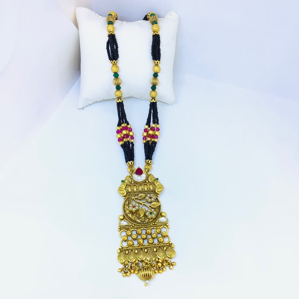 DESIGNING FANCY GOLD ANTIQUE MANGALSUTRA - Image 4