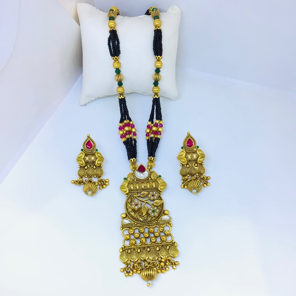 DESIGNING FANCY GOLD ANTIQUE MANGALSUTRA