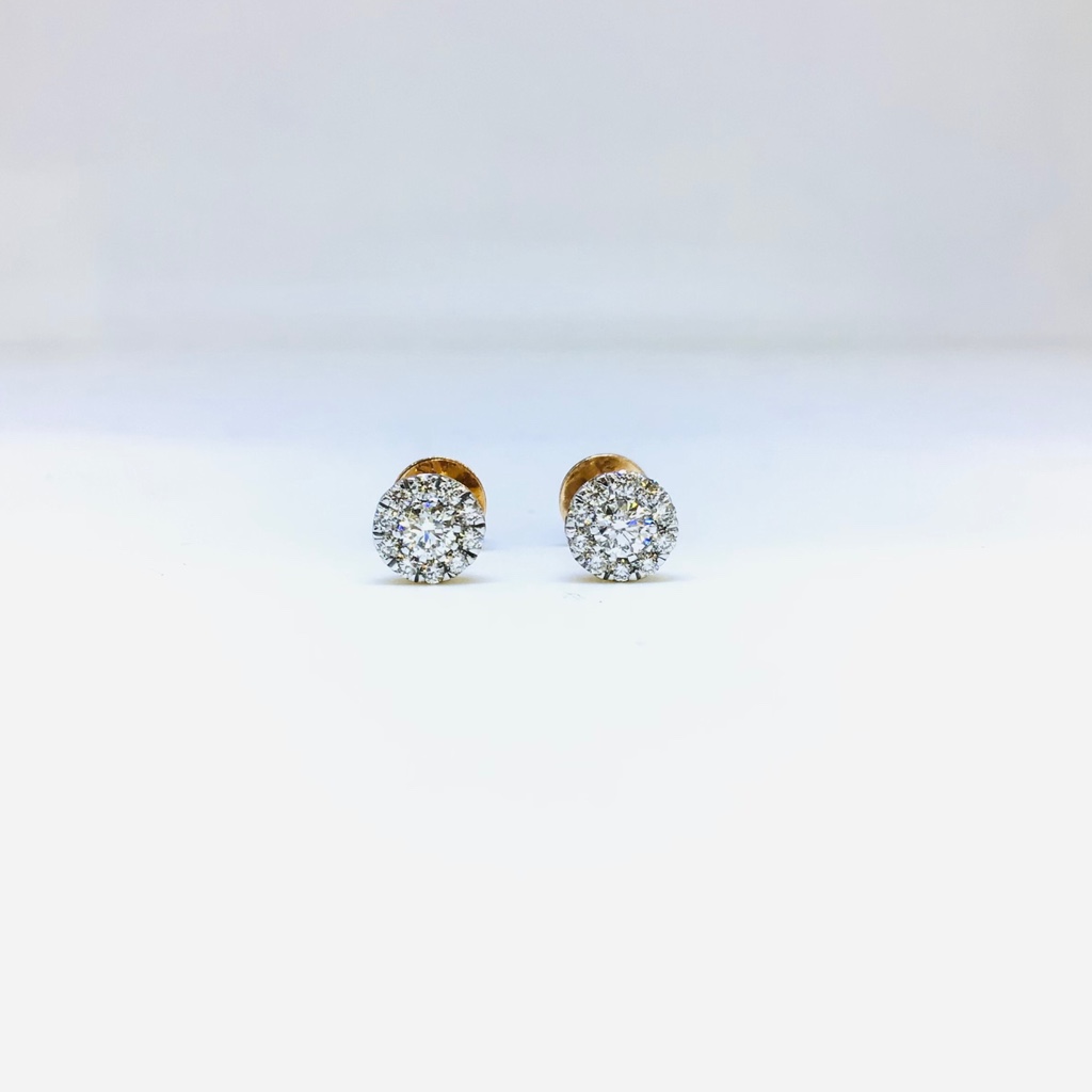 BRANDED FANCY REAL DIAMOND EARRINGS