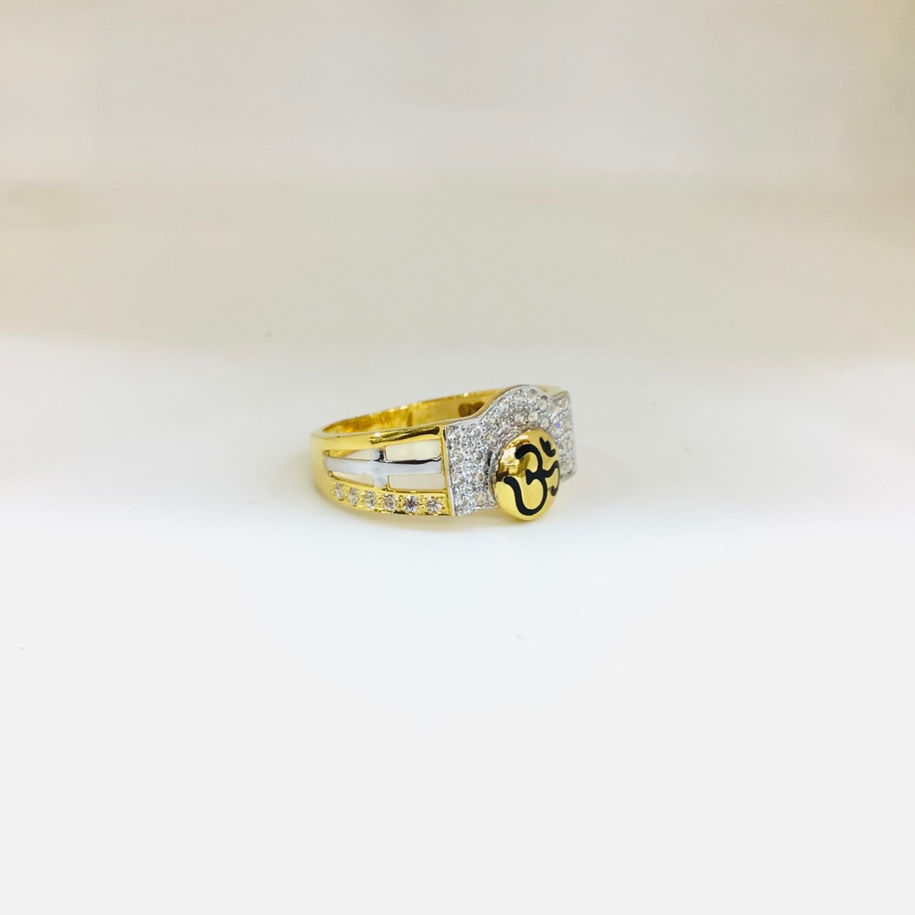 FANCY GOLD OM RING FOR MEN - Image 3