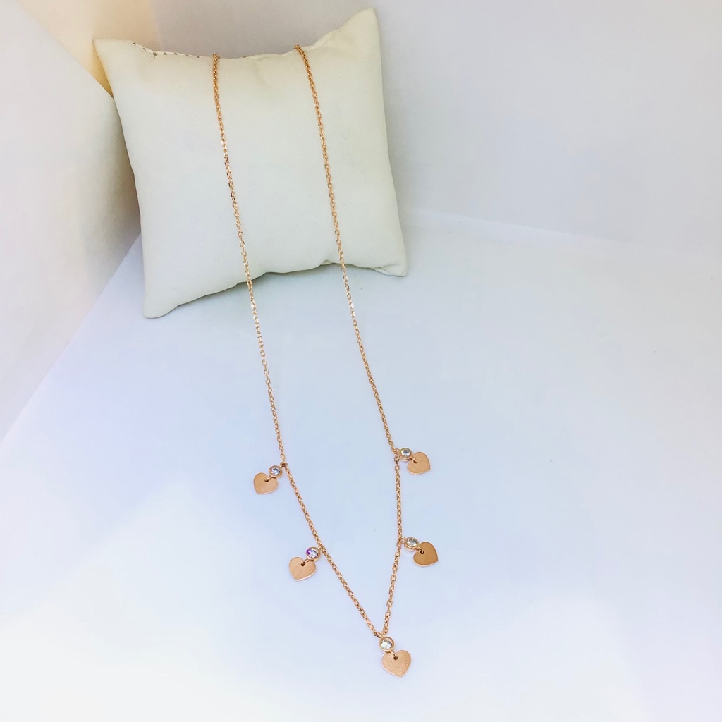 HEART DESIGNED FANCY ROSE GOLD DOKIYA