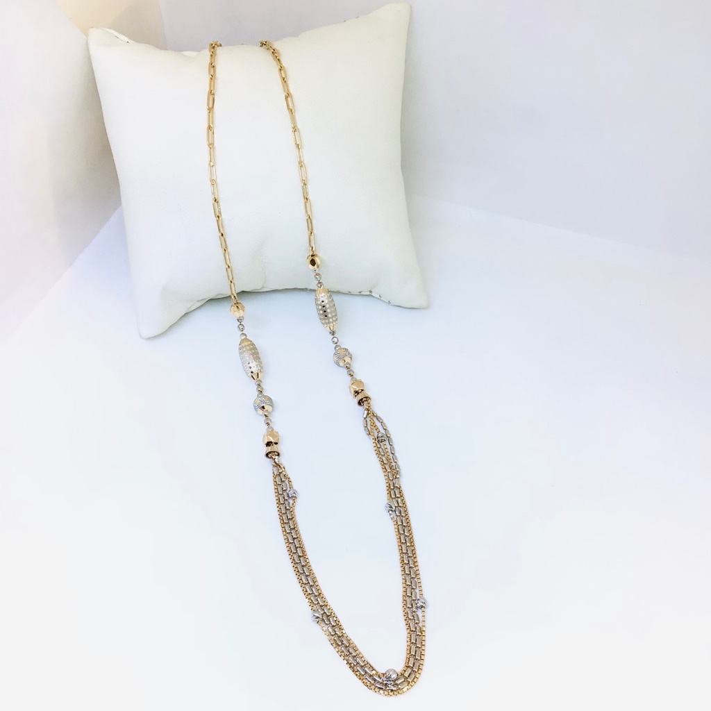 BRANDED FANCY ROSE GOLD CHAIN