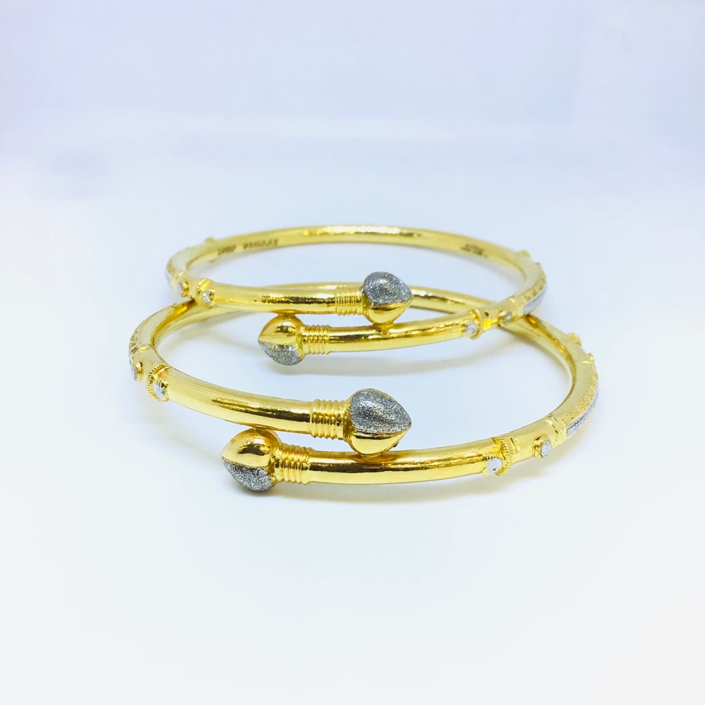 FANCY GOLD COPPER KADA BANGLES - Image 2