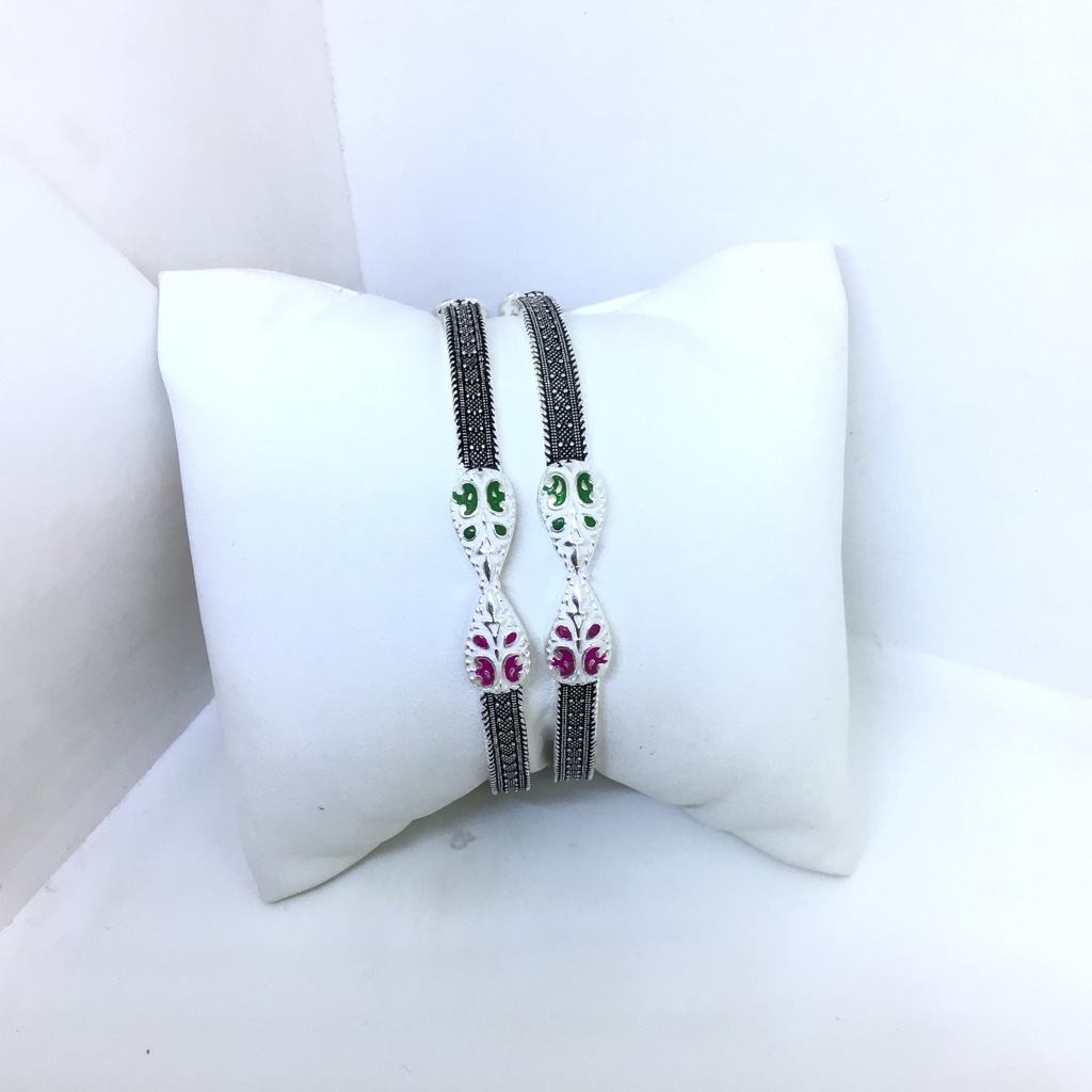 925 SILVER OXIDISED BANGLES