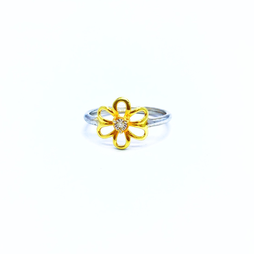 REAL DIAMOND FANCY FLOWER RING