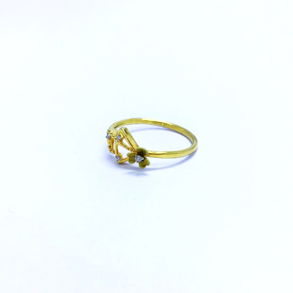 REAL DIAMOND FANCY FLOWER RING - Image 3