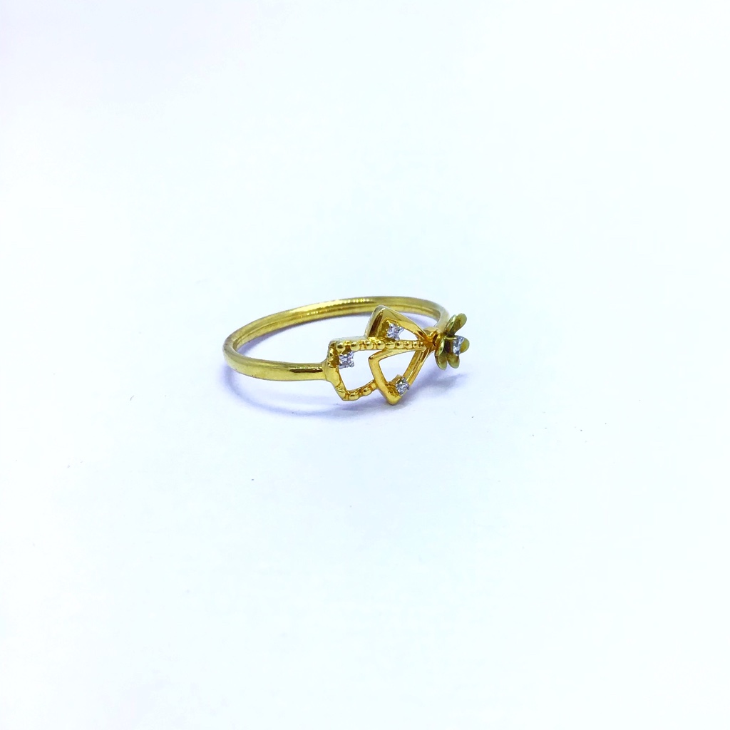 REAL DIAMOND FANCY FLOWER RING - Image 2