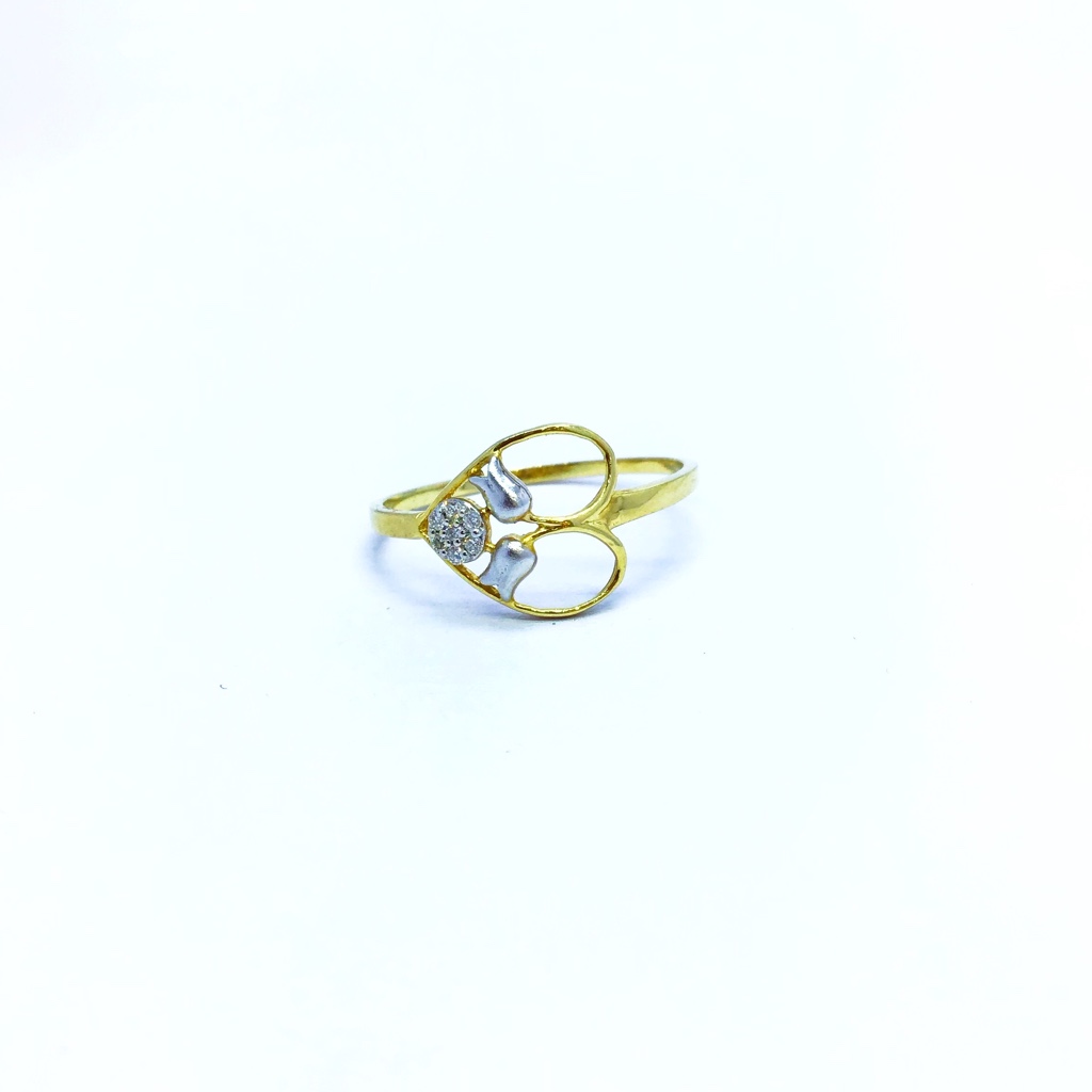 REAL DIAMOND FANCY HEART SHAPE RING - Image 2