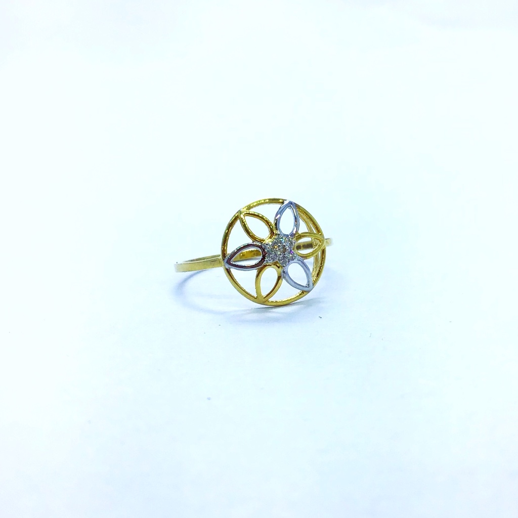 REAL DIAMOND FANCY FLOWER RING - Image 2