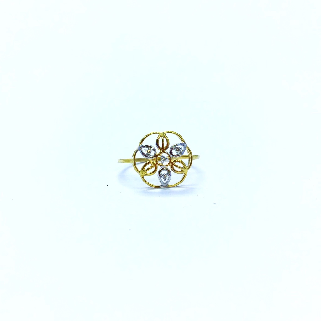 REAL DIAMOND FANCY FLOWER RING