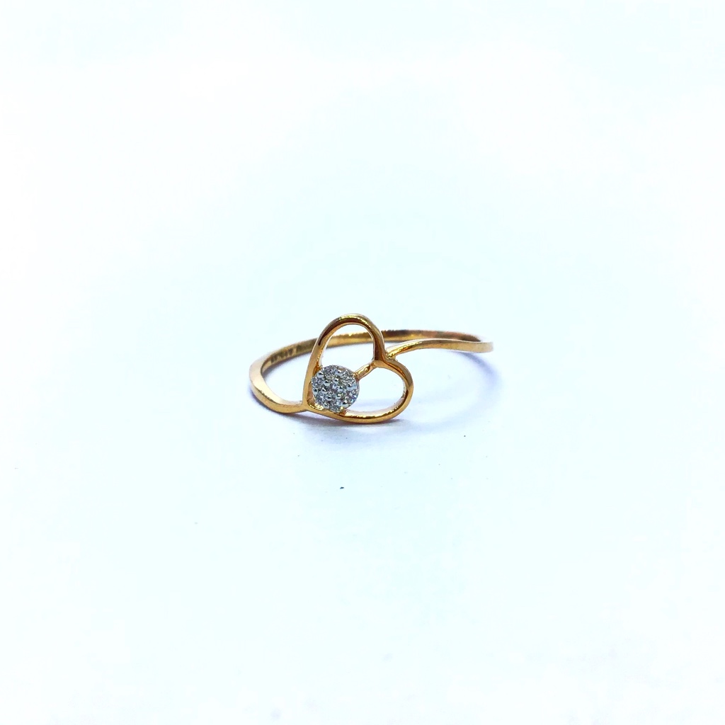 REAL DIAMOND FANCY ROSE GOLD RING