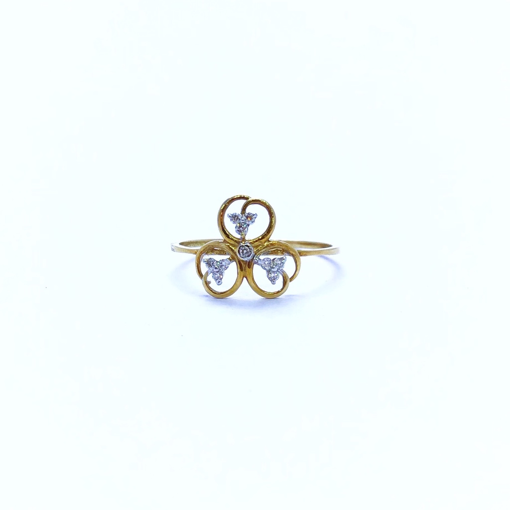 REAL DIAMOND FANCY FLOWER RING