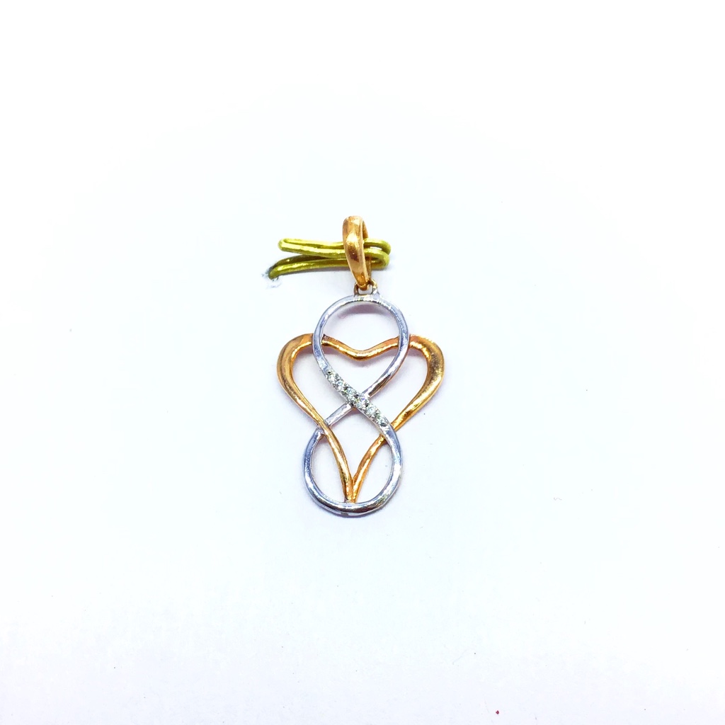 REAL DIAMOND FANCY ROSE GOLD PENDANT