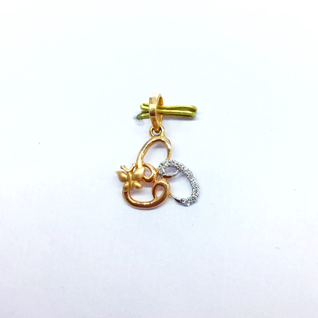 ROSE GOLD FANCY FLOWER REAL DIAMOND PENDANT