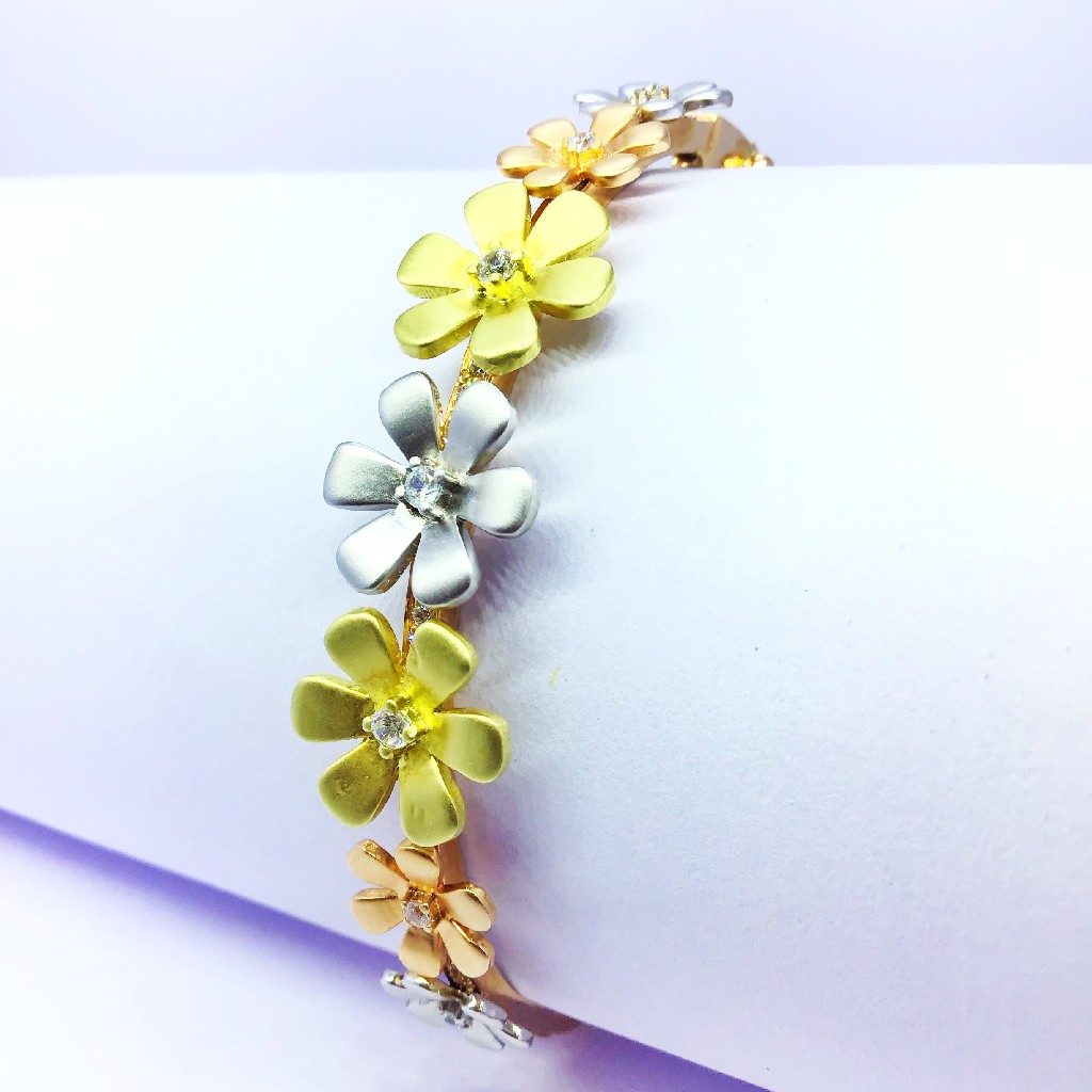 FANCY ROSE GOLD FLOWER KADA BRACELET - Image 2