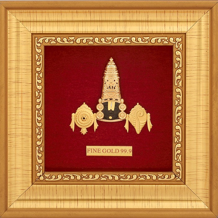 TIRUPATI BALAJI 999 GOLD FRAME