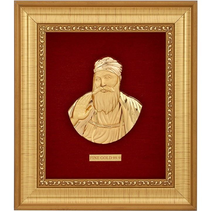 999 GOLD GURUNANAKji FRAME