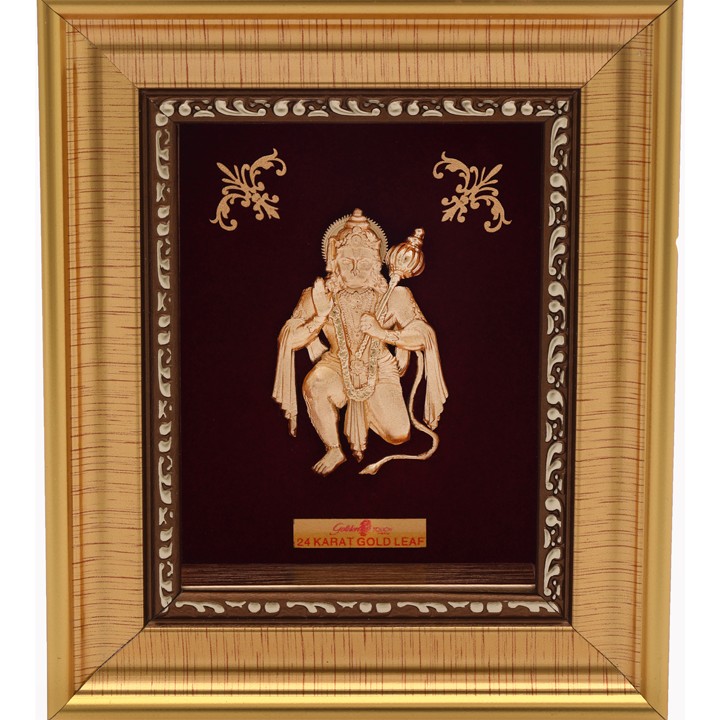 999 GOLD HANUMANJI FRAME