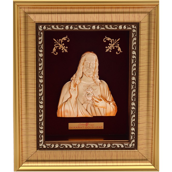999 GOLD JESUS FRAME