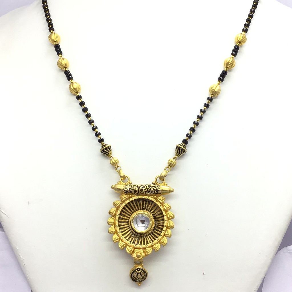 DESIGNING ANTIQUE JADTAR GOLD MANGALSUTRA