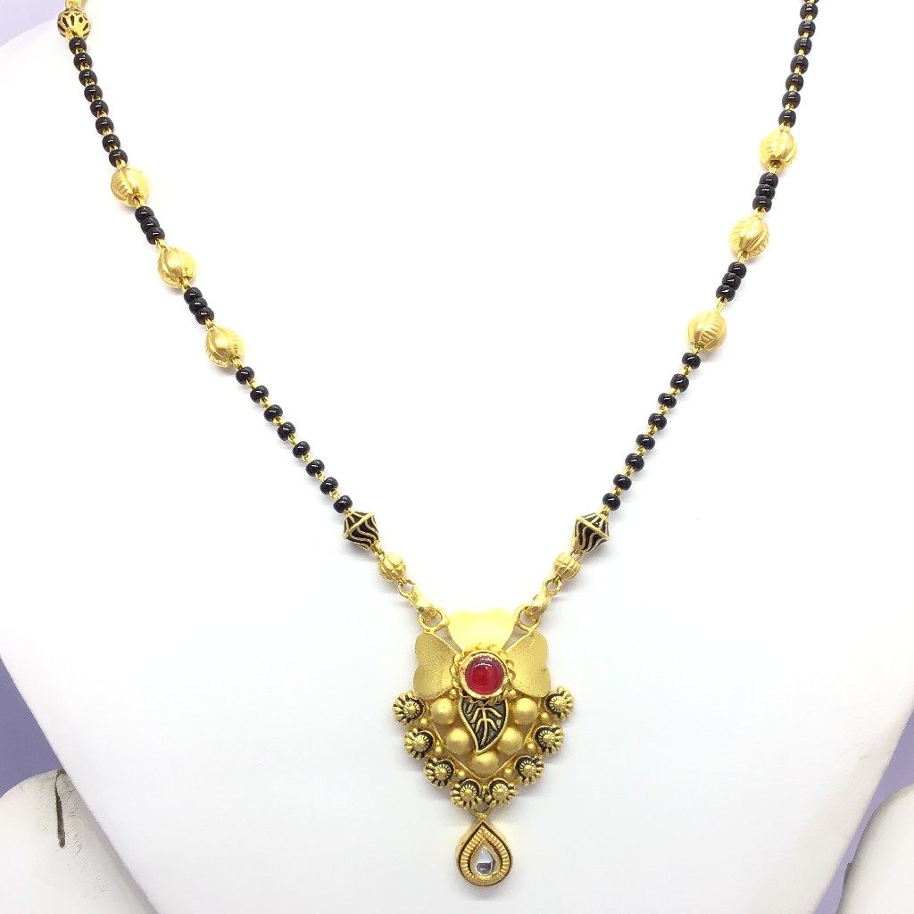 FANCY ANTIQUE JADTAR GOLD MANGALSUTRA